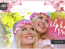 Tablet Screenshot of coloradoalphaphi.com